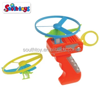 pull string flying toy helicopter