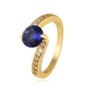 10650 xuping current jewelry sapphire ring, manufacturer China temperamental 24k gold ring inlaid with gemstones
