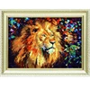 Lion pattern canvas oil paintboy painting by numbers