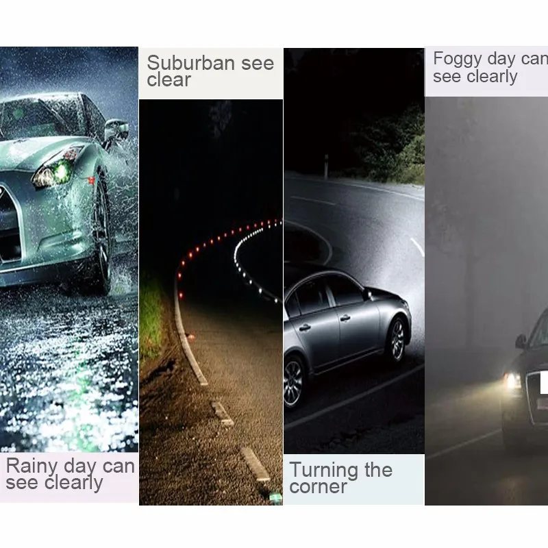 55W H7 Xenon Bulb Ballast Conversion HID KIT DC Car Headlight Fog Light