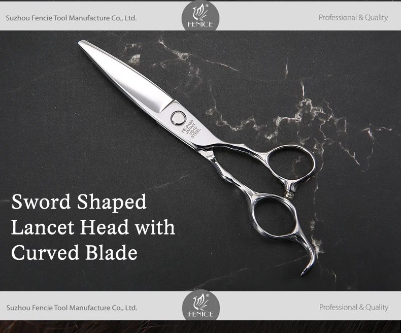 6 Inch Professional Wide Blade Hot Barber Hairdressing Scissors for Barbershop