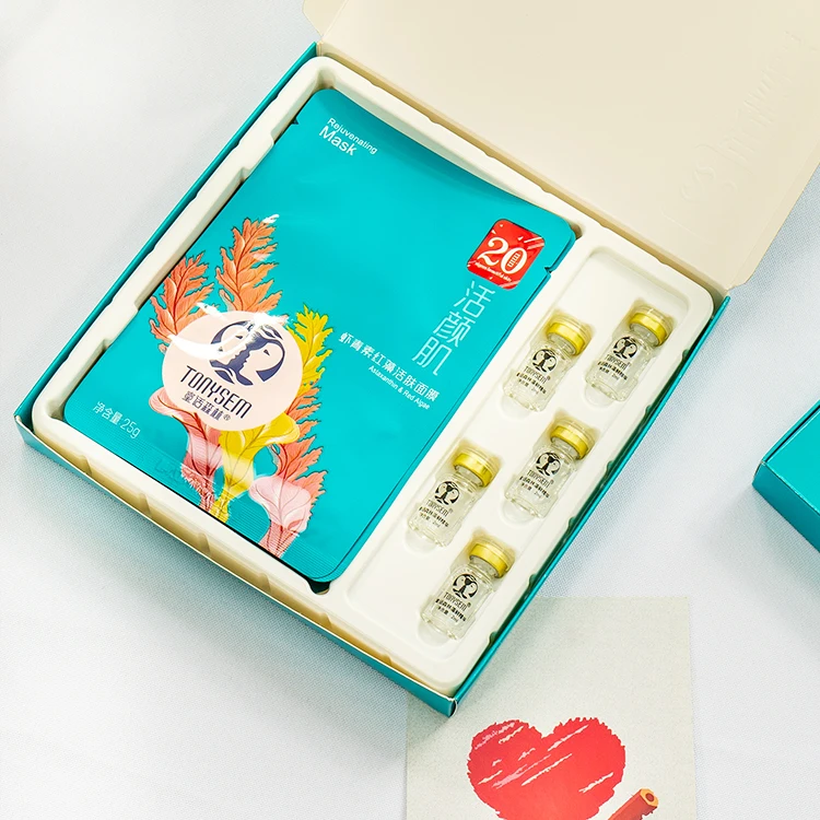

skin care sets red algae whitening and beauty moisturizing face mask with facial serum