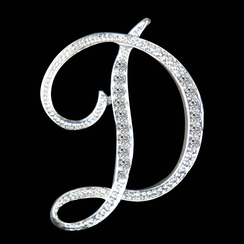 

Hot Sell 26 Letters Design Brooches Pins English Letter Personality Brooch for women jewelry