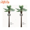 wholesale plastic large decorative led artificial outdoor lighted palm trees