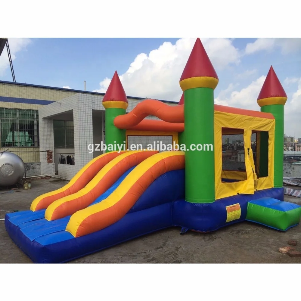 

Hot selling China children air bouncer slide Inflatable trampoline for kids, Mixed color;customized color