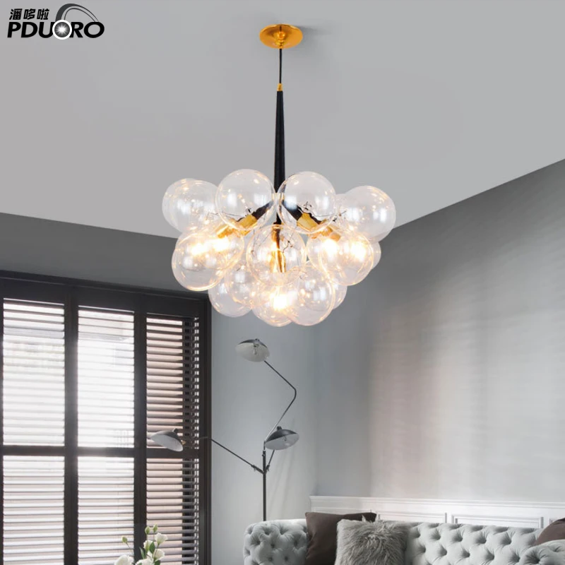 2018 hot selling hanging glass chandelier modern glass led chandelier pendant lighting  DD1151
