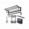 Aluminum Black Bathroom Ware 6-piece Set Bathroom Accessories Set