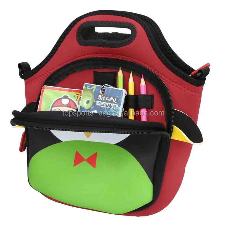 

Penguin Lovely Children Custom Neoprene Lunch Tote Bag Backpack with Strap