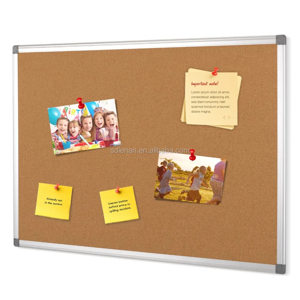 Hot Sale Aluminum Frame Cork Notice Board Message Corkboard Wall