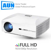 

AUN Full HD Projector, 1920x1080 Resolution. LED Projector for Home Theater. 3D Smart Beamer, Comparable 3LCD F30