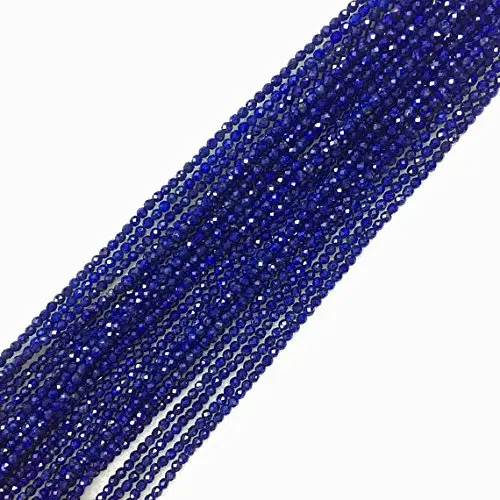 

Natural Gemstone Grade AAA Lapis Lazuli 2mm Round Brilliant Cut Shiny Faceted Loose Beads 15.5 Fashion Design for Jewelry Makin, Lavy blue