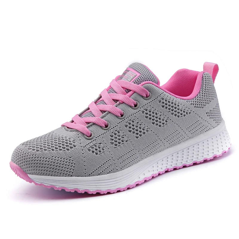 
Flyknit Flat Women Shoes For Casual Breathable Fashion Sneakers Women shoes 