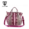 Crafted Genuine Python Snake Skin Handbag for Women Purple Custom Made
