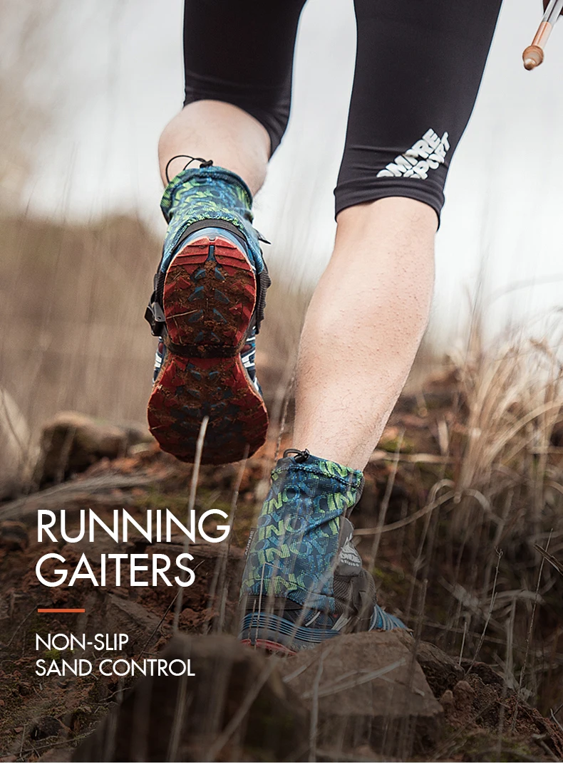 Orange Aonijie E941 Outdoor Unisex High Running Trail Gaiters