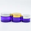 Hotest In Stock 20g 30g 50g Purple Glass Eye Cream Cosmetic Jars