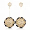 2018 Rinhoo Fashion Bamboo Drop Earrings Handmade Rattan Hanging Earrings Women Girls Round Big Earrings Jewelry Female
