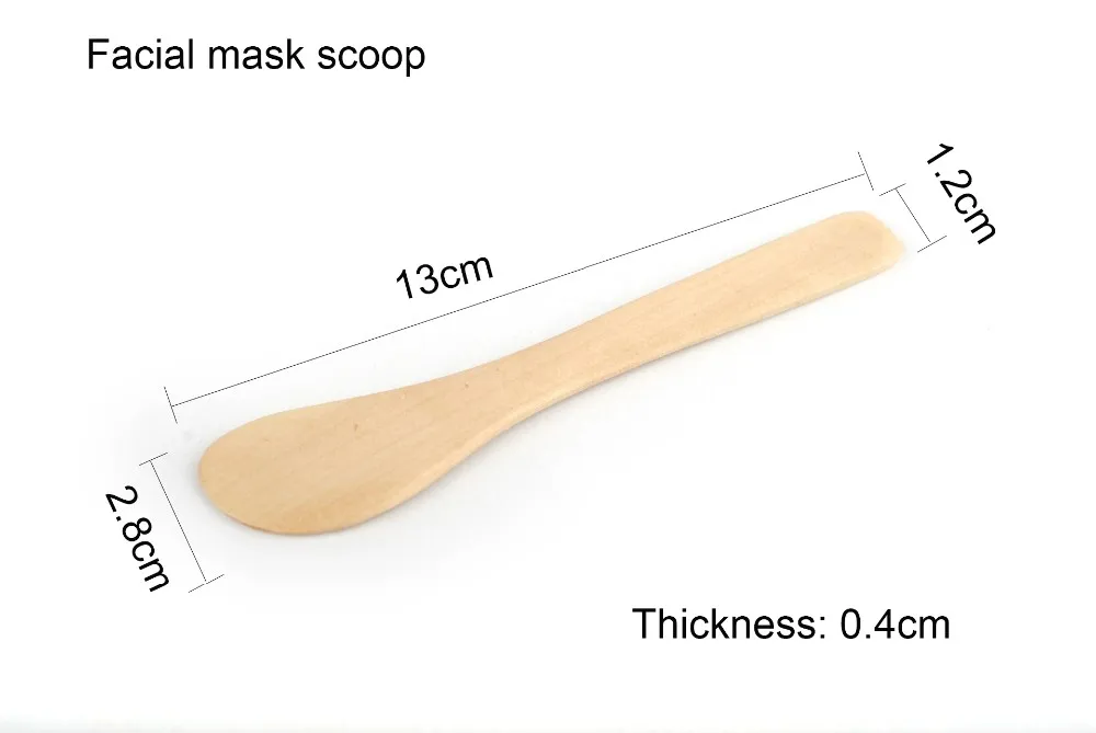 Facial Mask Spatula Wooden Stick Mask Wooden Spatulas Small Scraper Cosmetic Facial Mask Scoop