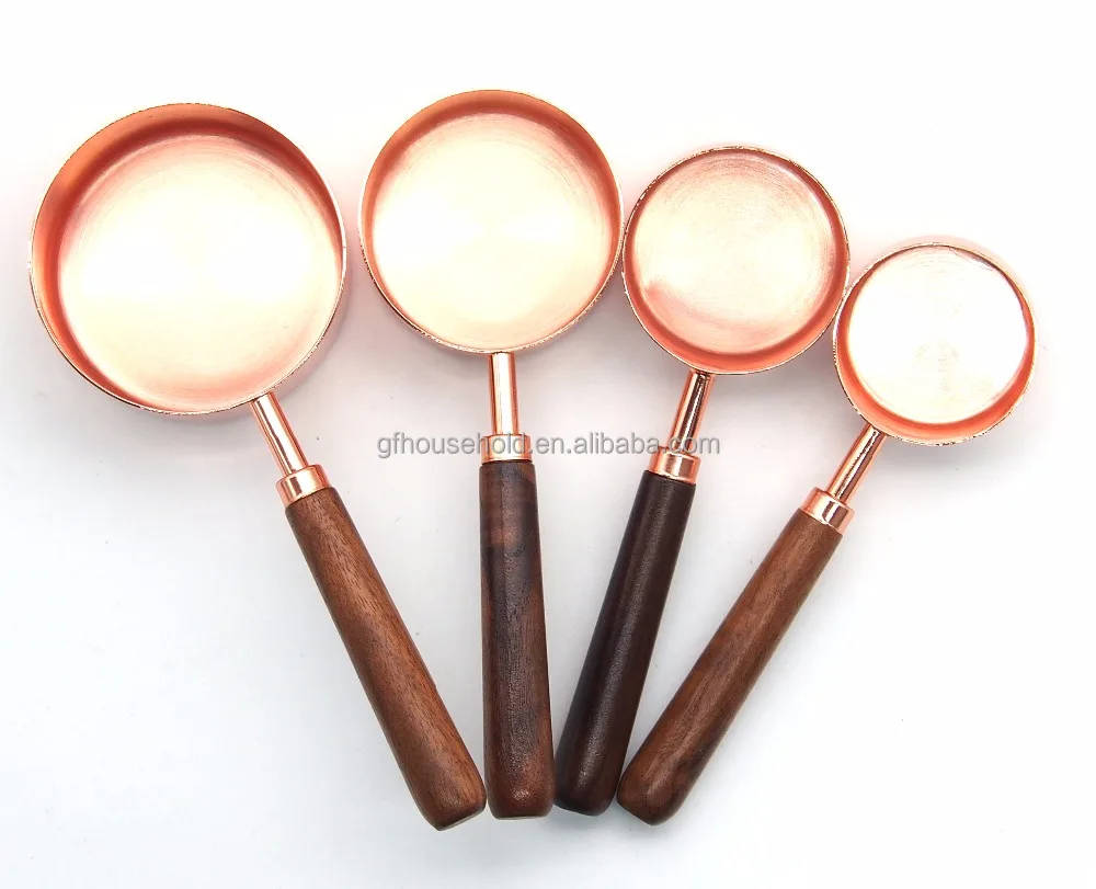 Conjunto de 4 de lujo cocina de acero inoxidable de chapado en oro rosa