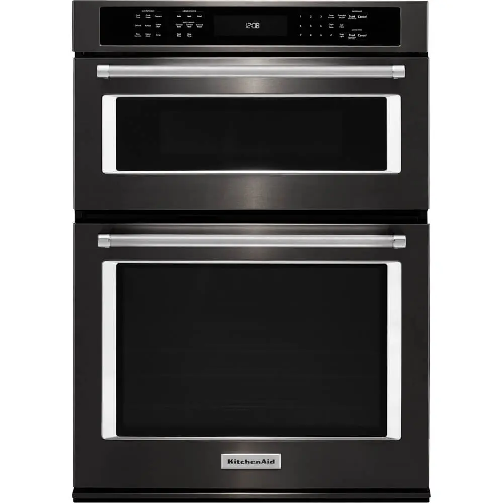Get Quotations · Kitchen Aid KOCE500EBS KOCE500EBS 30 Black Stainless Convection Wall Oven/Microwave Combination