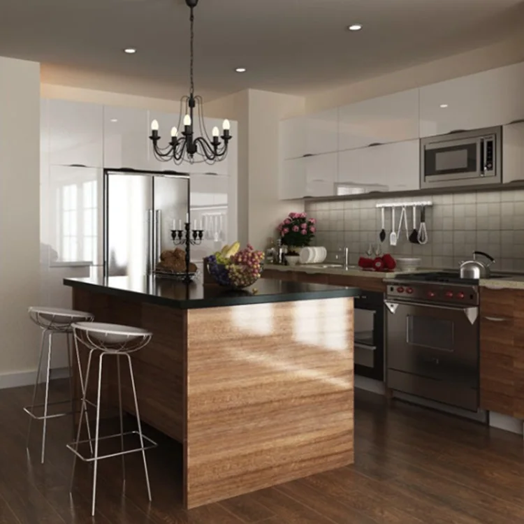 Diseños Modulares De Cocina Para Muebles De Armario Modernos - Buy