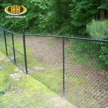 Sport Field Black Powder Coated Chain Link Fencing - Buy Black Powder ...