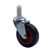 3 inch PVC Swivel Threaded Stem Caster Wheels, Floor Sweeper Roller Caster, Cleaner Equipment Caster