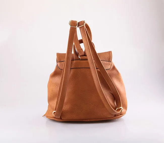 4762-Best selling original design popular tassel women PU backpack factory