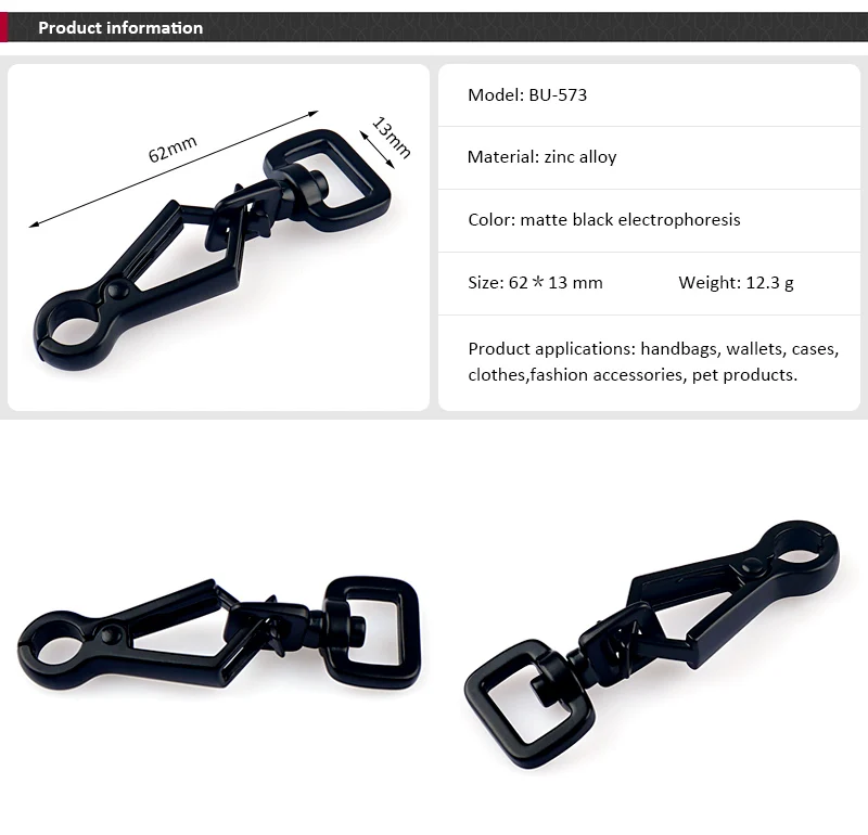 Nickel Metal Swivel Hook