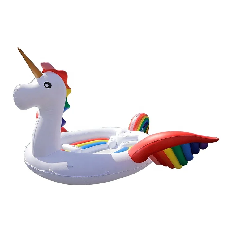 

Huge 6 Person Inflatable Unicorn Pool Float or Lounge For Water Party, As photo(or customized)