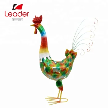 metal rooster figurines