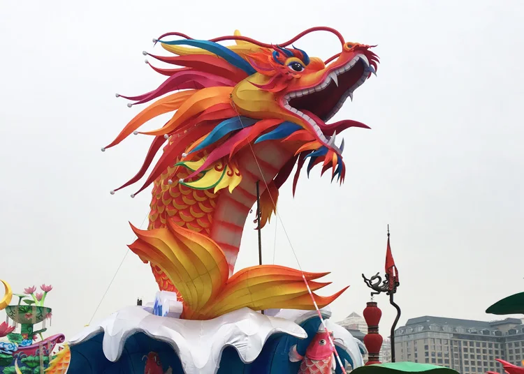 中国龙头灯笼新年装饰 - buy dragon head lantern,chinese dragon