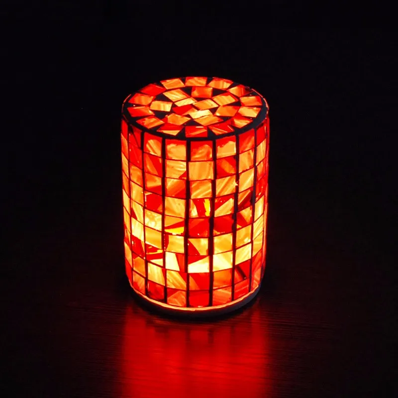 Indoor Remote Control Glass Battery Powered Lamps With Soft Lighting