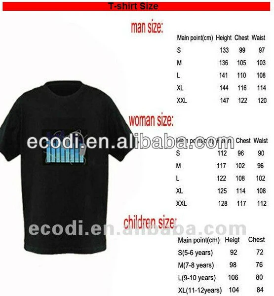 led t shirt online shopping