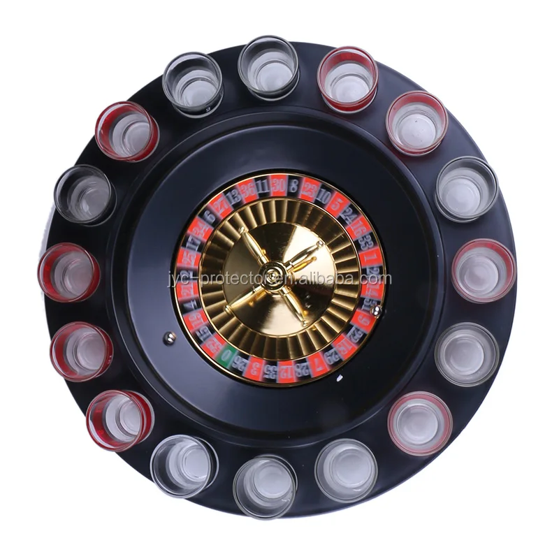 Roulette Game Set With 2 Balls And 16 Glasses,S0hju2 Shot Roulette