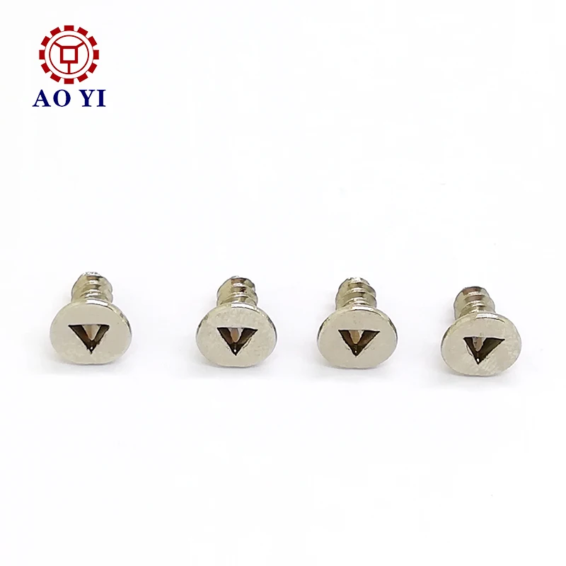 
Sus304 flat head triangle machine screw for electronics 