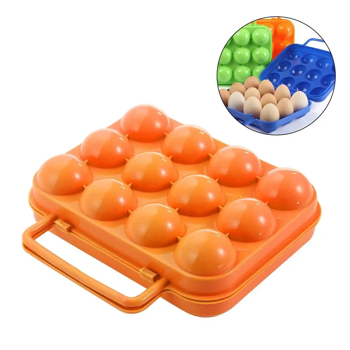 Outdoor Portable 12 Eggs Carriers/Holder Shockproof Storage Box Camping Travel and Hiking Egg Container Outdoor Portable 12 Eggs Carriers/Holder Shockproof Storage Box Camping Travel and Hiking Egg Container
