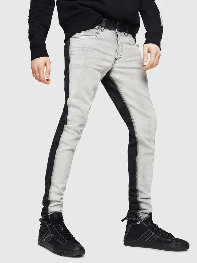 double color jeans mens