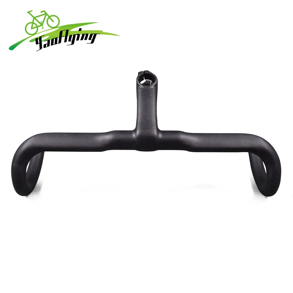 

Ultralight carbon bicycle handlebar with stem carbon integrated handlebar, All colors available