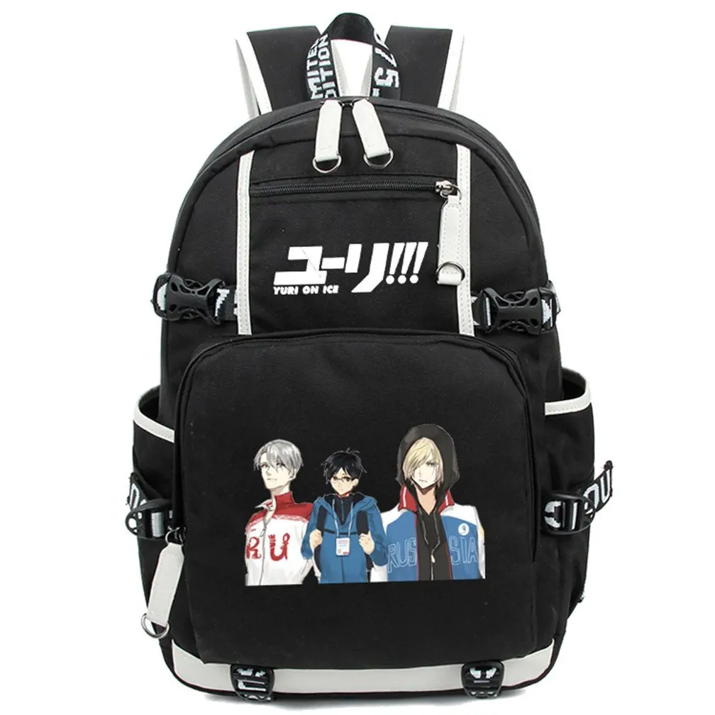 YOYOSHome Yuri On Ice Anime Cosplay Bookbag Daypack Backpack School Bag