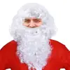 Santa Wig and Beard Set Christmas Wig White Fancy Dress Costume SG705