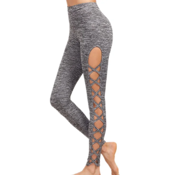 tight grey yoga pants