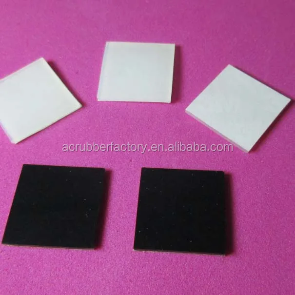 10 x 10 x 4 mm Thick ~ Square 3 m Rubber Feet Bumpons Stoppers ~ Clear White Black