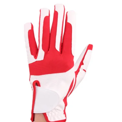 Multi color soft outdoor cabretta leather golf glove