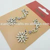 2016 new arrival snowflake jewelry zinc alloy charms bulk silver charm bracelets wholesale for decoration