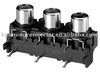 AV Audio Video RCA Connector HSP-253V series Right Angle Female 6.5mm RCA Jack Taiwan Socket Connector Various Connectors