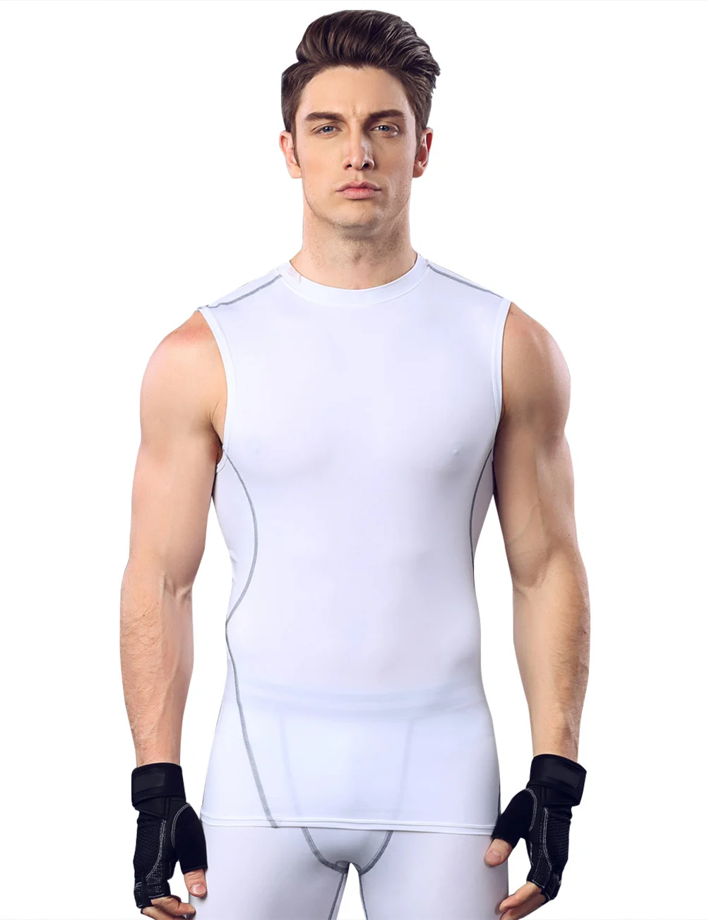 High Quality Custom White Vest Men Wholesale Sportswear - Buy ...