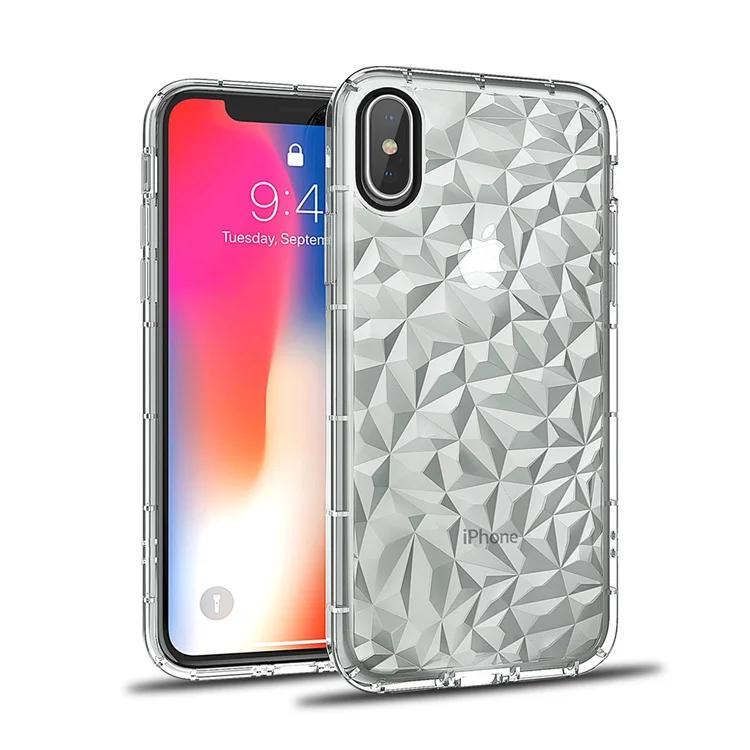 

3d diamond bumper case cover for iphone xs max x xr, 2 in 1 phone case for iphone xs max x xr, Colors