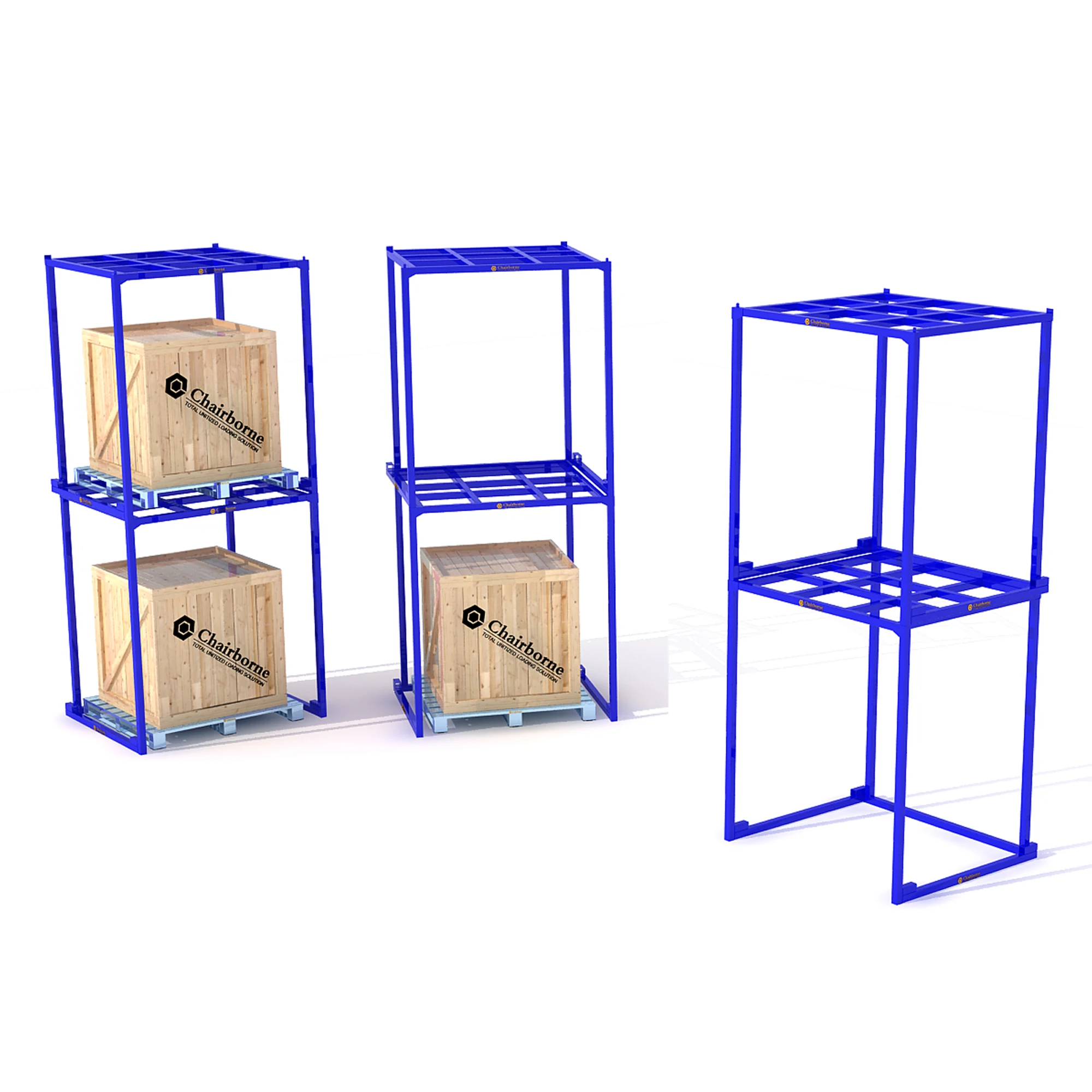 Industrial Portable Warehouse Detachable Stacking Frame Nestainer Rack