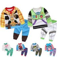 

Kids Pajamas Clothes Cartoon Woody Buzz Light year Sleepwear Children Boys Girls Minnie Mermind Elsa Homewear Pajamas Set