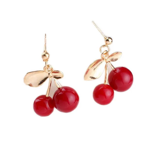 

2019 Hot Selling Latest Model Fashion Earrings Lovely Cherry Earring, Picture shows